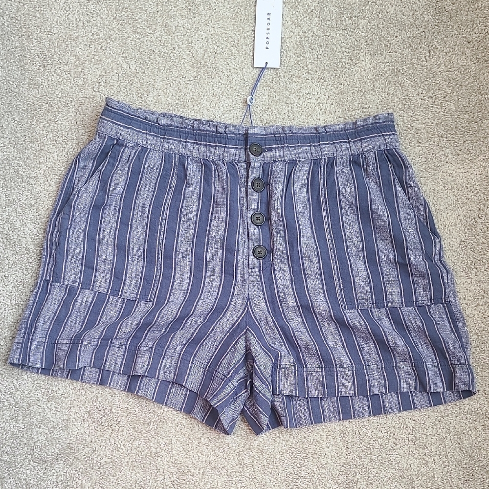 Striped Blue Shorts